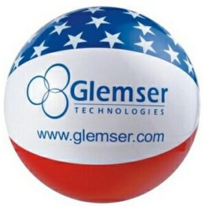 Custom 16" Inflatable Patriotic Star Beach Ball