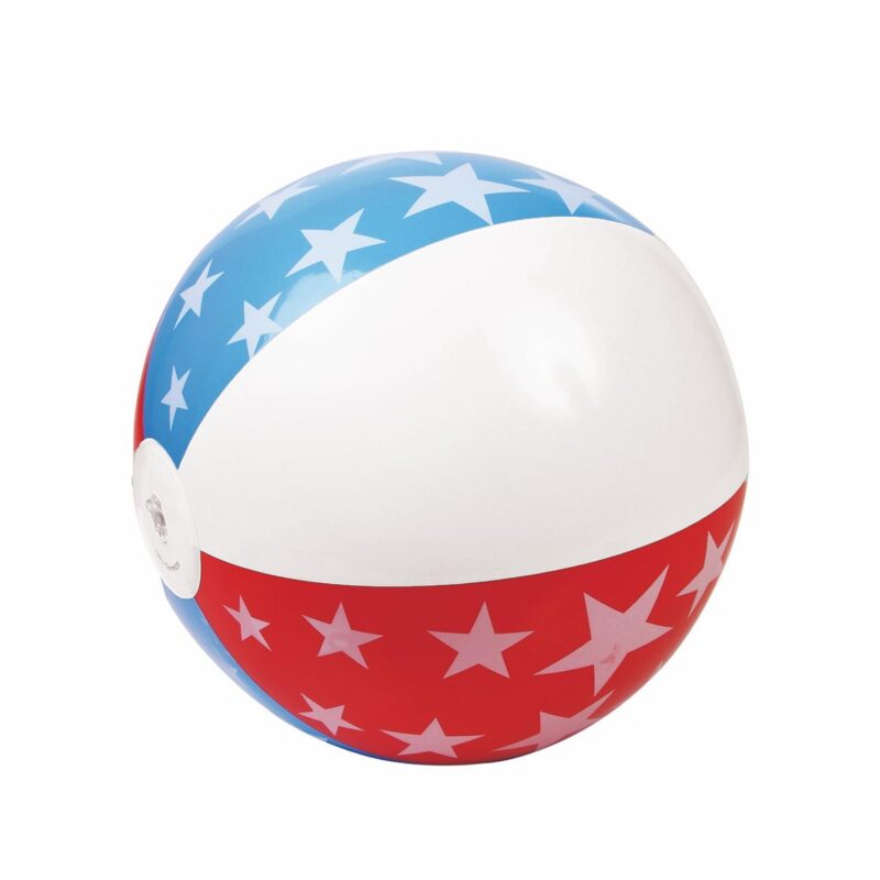 Custom 16" Patriotic Inflatable Beach Ball - 1