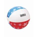 Custom 16" Patriotic Inflatable Beach Ball