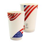 Custom 16 oz. Full Color Patriotic Paper Cup - 1