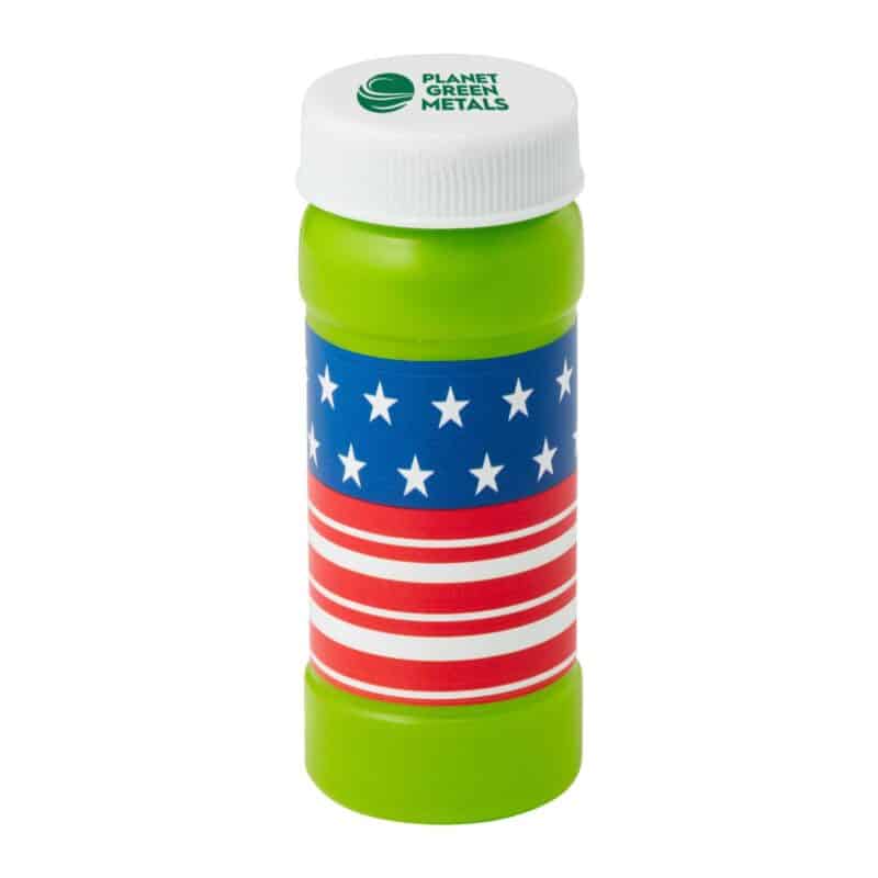 Custom 2 Oz. Patriotic Bubbles Imprinted Cap - 8