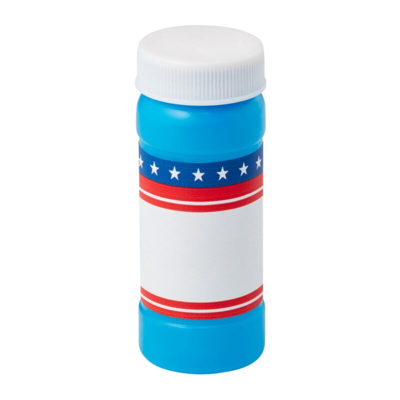 Custom 2 Oz. Patriotic Bubbles w/Full Color Digital Label - 1