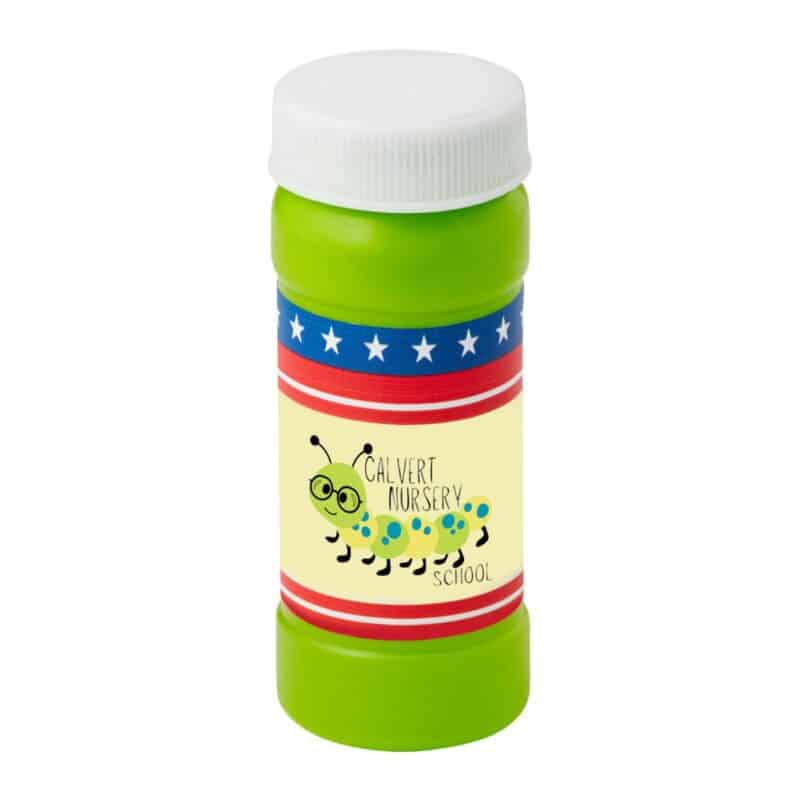 Custom 2 Oz. Patriotic Bubbles w/Full Color Digital Label - 8