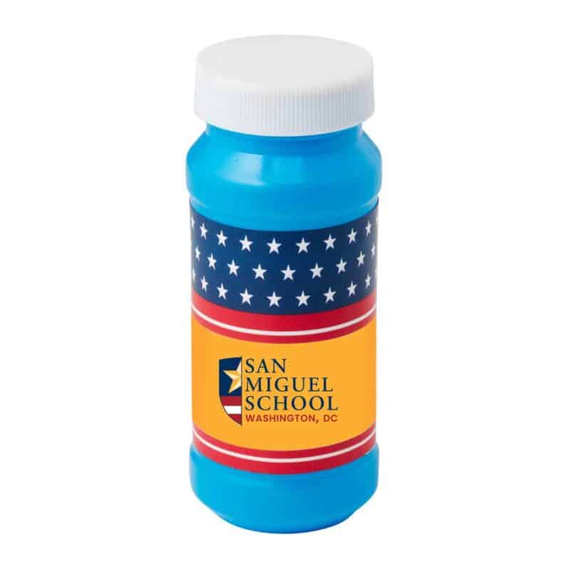 Custom 4 Oz. Patriotic Bubbles w/Full Color Digital Label - 2