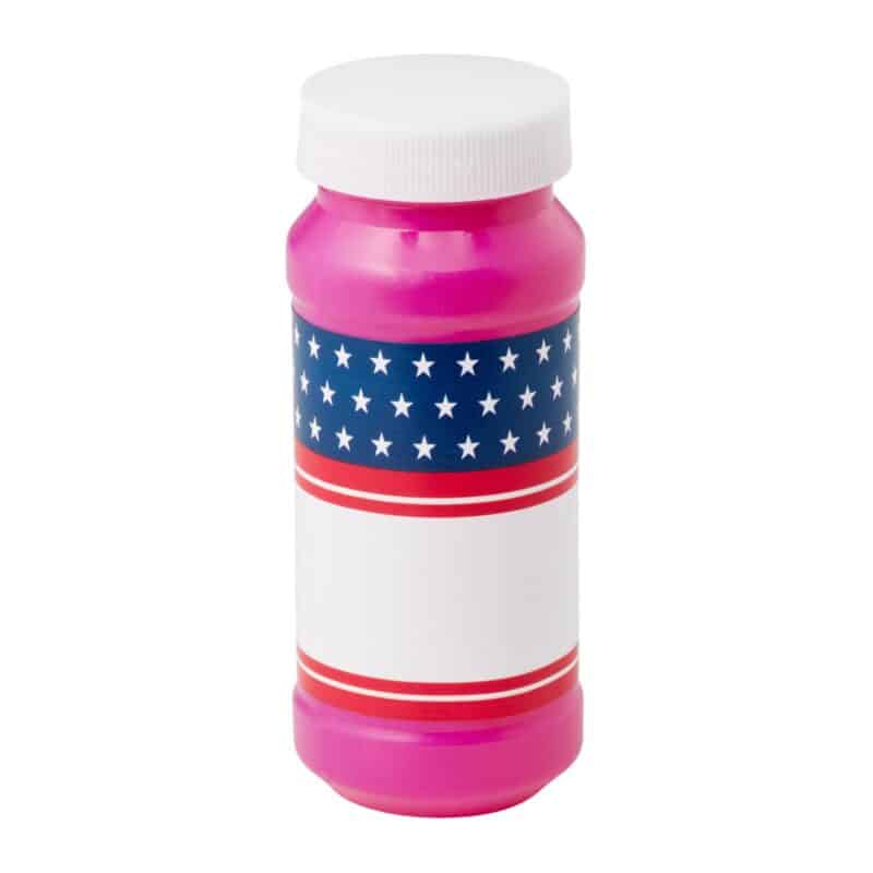 Custom 4 Oz. Patriotic Bubbles w/Full Color Digital Label - 3
