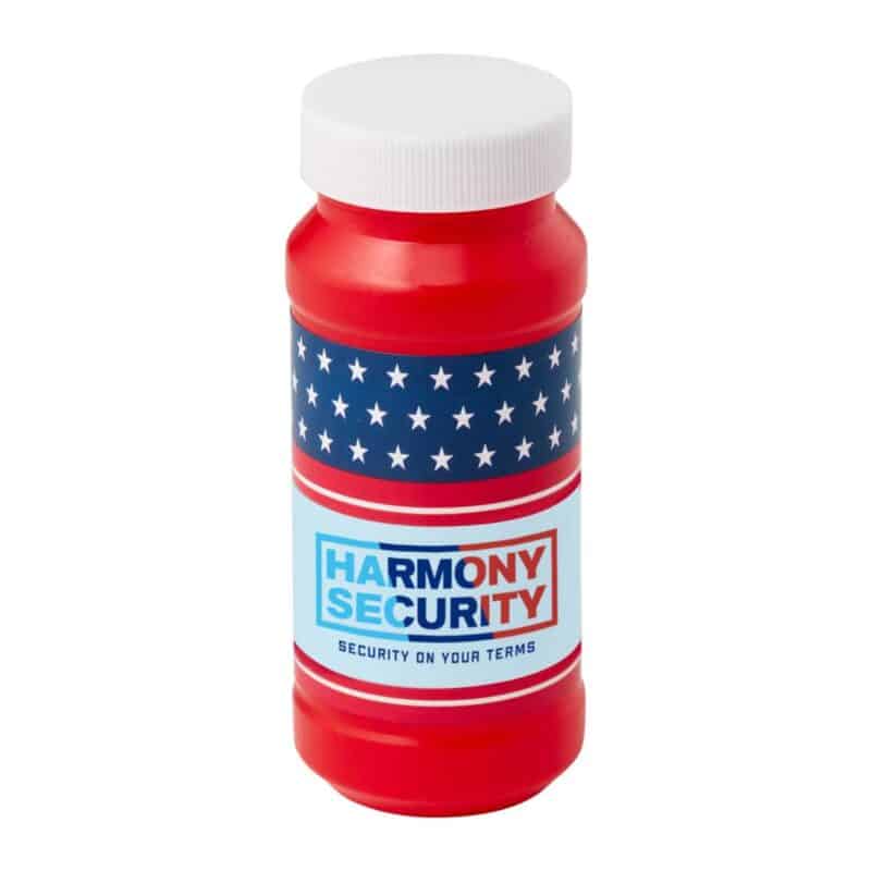 Custom 4 Oz. Patriotic Bubbles w/Full Color Digital Label - 6
