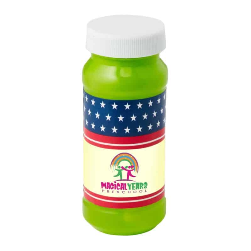 Custom 4 Oz. Patriotic Bubbles w/Full Color Digital Label - 8