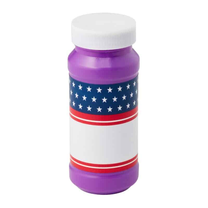Custom 4 Oz. Patriotic Bubbles w/Full Color Digital Label - 9