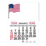 Custom Adhesive Peel-N-Stick® Calendar - American Flag - 1