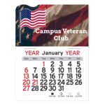Custom Adhesive Peel-N-Stick® Calendar - American Flag