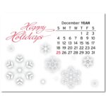 Custom Adhesive Peel-N-Stick® Calendar - American Flag - 2