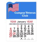 Custom Adhesive Peel-N-Stick® Calendar - American Flag - 3