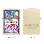 Custom America250 Classic Champagne Zippo® Windproof Lighter - 1