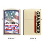 Custom America250 Classic Champagne Zippo® Windproof Lighter