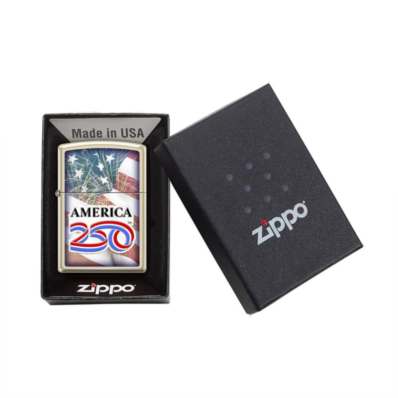 Custom America250 Classic Champagne Zippo® Windproof Lighter - 3