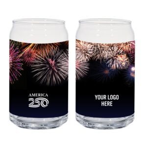 Custom America250™ 16 Oz. Full Color Ale Glass Can