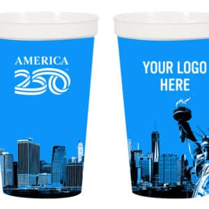 Custom America250™ 22 Oz. Full Color Big Game Stadium Cup