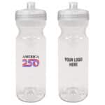 Custom America250™ 28 Oz. Poly-clear™ Fitness Bottle