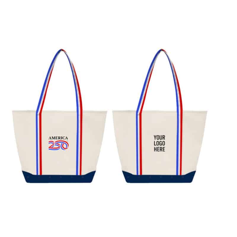 Custom America250™ Sublime Series Recycled Poly Canvas Starboard Tote Bag