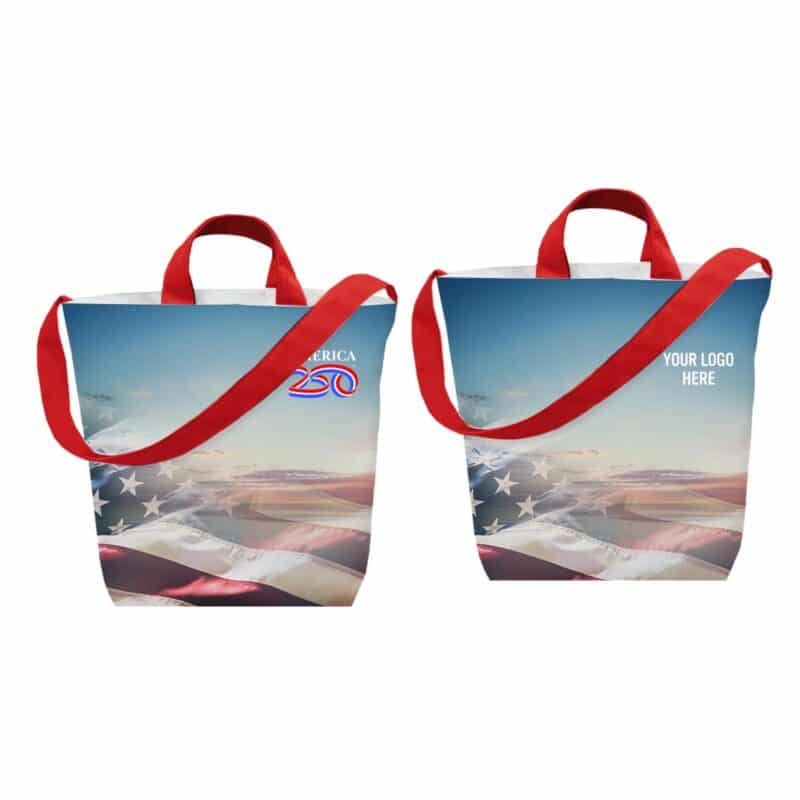 Custom America250™ Sublime Series Rpet Satchel Tote Bag
