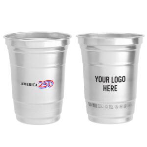Custom America250™ Top Cup By Ball™ 16 Oz. Aluminum Cup