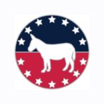 Custom Democratic Party Lapel Pin - Stock