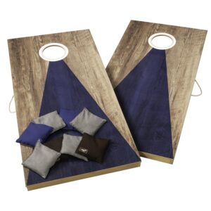 Custom Escalade Sports Triumph Sports - Led 2 X 4-Foot All-Wood Bag Toss - Blue/Gray