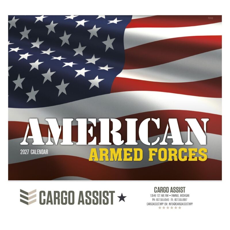 Custom Good Value™ American Armed Forces - Stapled Calendar - 5