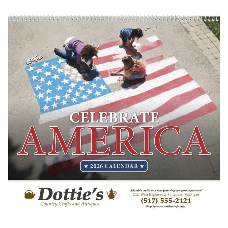 Custom Good Value™ Celebrate America - Spiral Calendar - 2