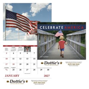 Custom Good Value™ Celebrate America - Stapled Calendar