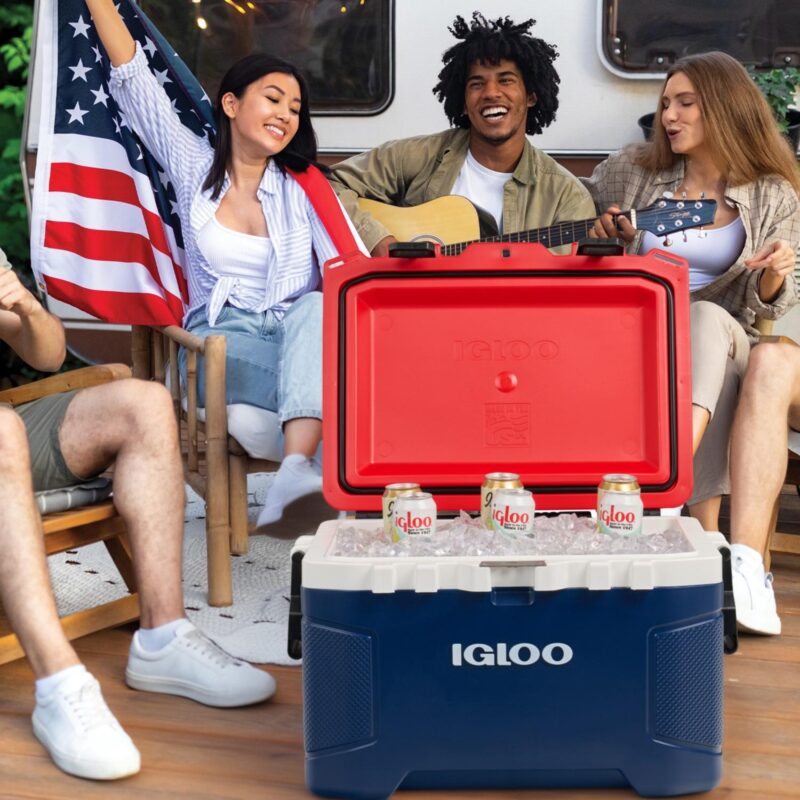Custom Igloo Trailmate® Americana 52 Qt Roller Cooler - 3