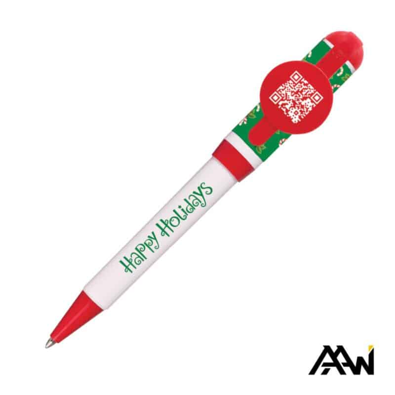 Custom Jumbo QR Billboard Twist Pen - Decorated Cap - 2
