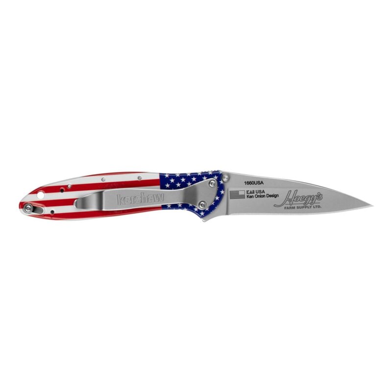 Custom Kershaw® Leek - Usa Flag - 1