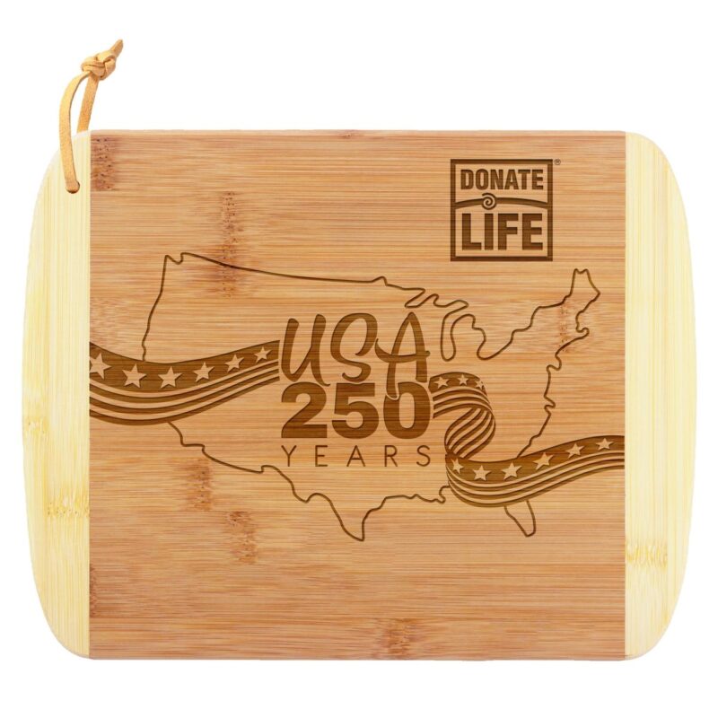 Custom Limited Edition USA 250 Years 11" Two-Tone Cutting Board