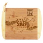 Custom Limited Edition USA 250 Years 11" Two-Tone Cutting Board UV - 1