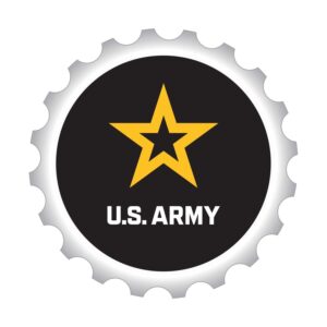 Custom Military Bottle Cap Opener/Magnet