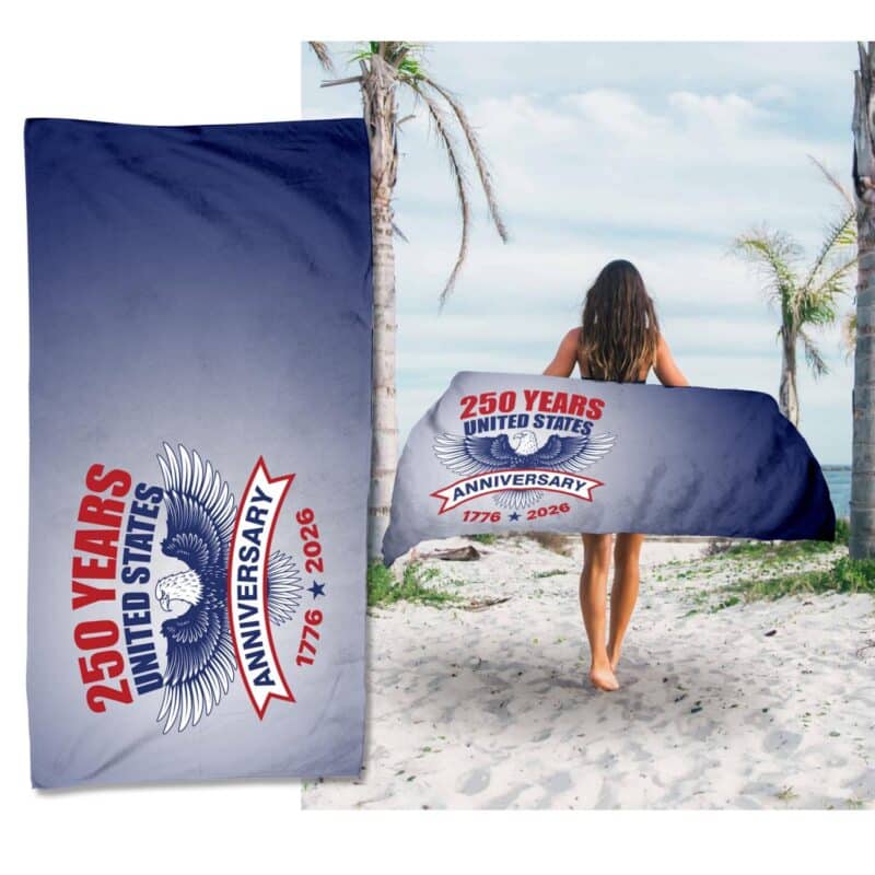 Custom Patriotic Beach Towel - 1