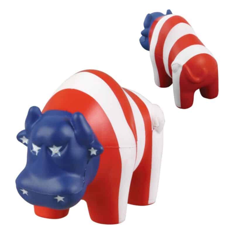 Custom Patriotic Bull Stress Reliever - 2