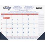 Custom Patriotic Calendar Desk Pad w/1 Color Imprint (21 ¾"x 17")