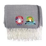 Custom Patriotic Fringed Throw Blanket - 4