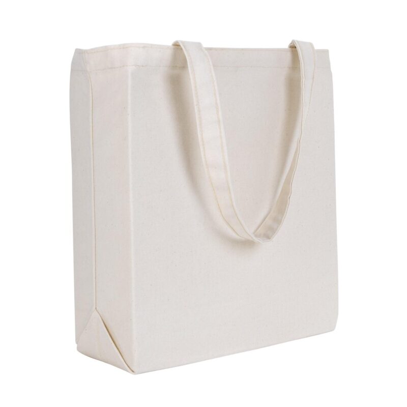 Custom Patriotic Gusseted Cotton Tote - 1