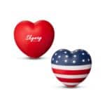 Custom Patriotic Heart Shape Stress Ball