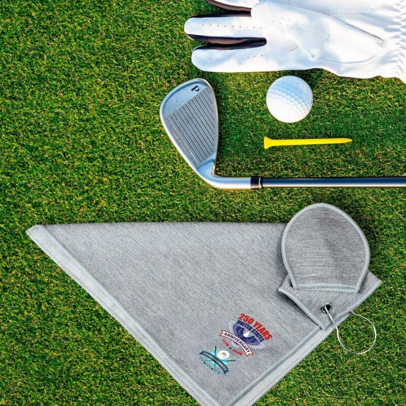Custom Patriotic Heather Golf Towel - 8