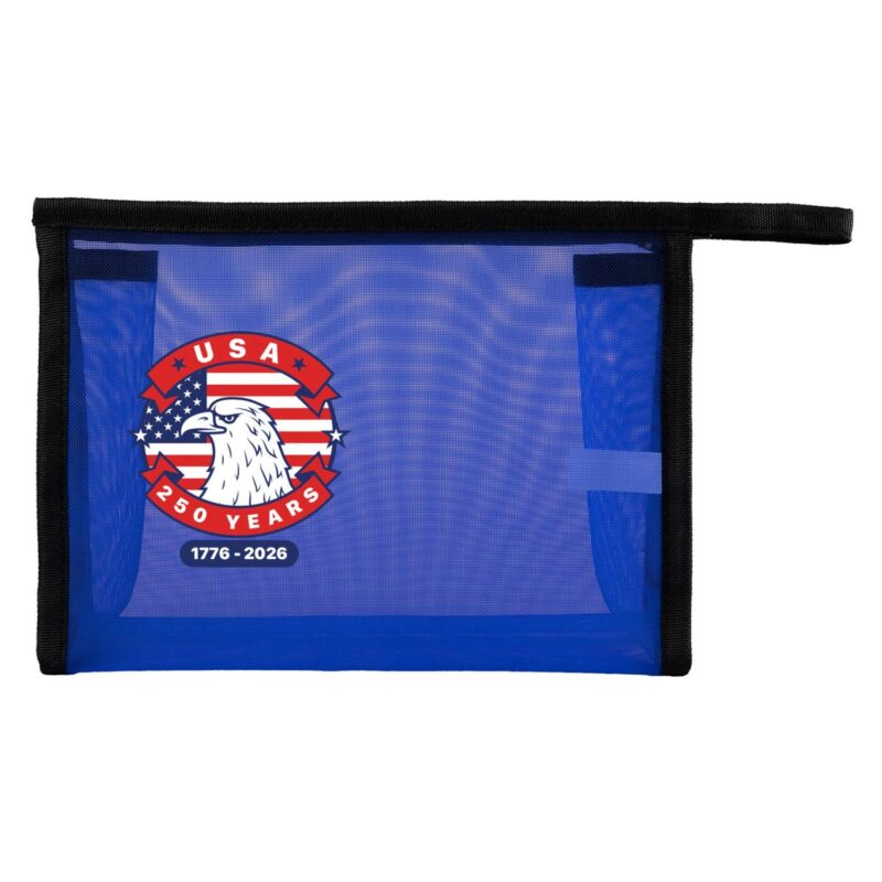 Custom Patriotic Mesh Toiletry Bag - 5