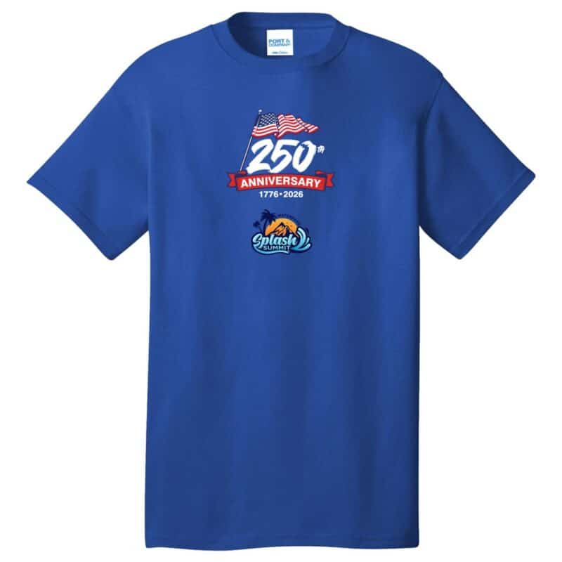 Custom Patriotic Port & Co® Core Cotton Tee - 4