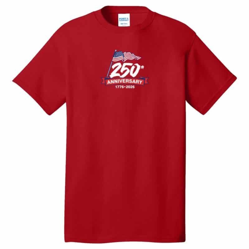 Custom Patriotic Port & Co® Core Cotton Tee - 7