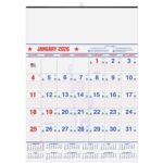 Custom Patriotic Red & Blue Contractor Calendar w/1 Color Imprint (18"x 25") - 1
