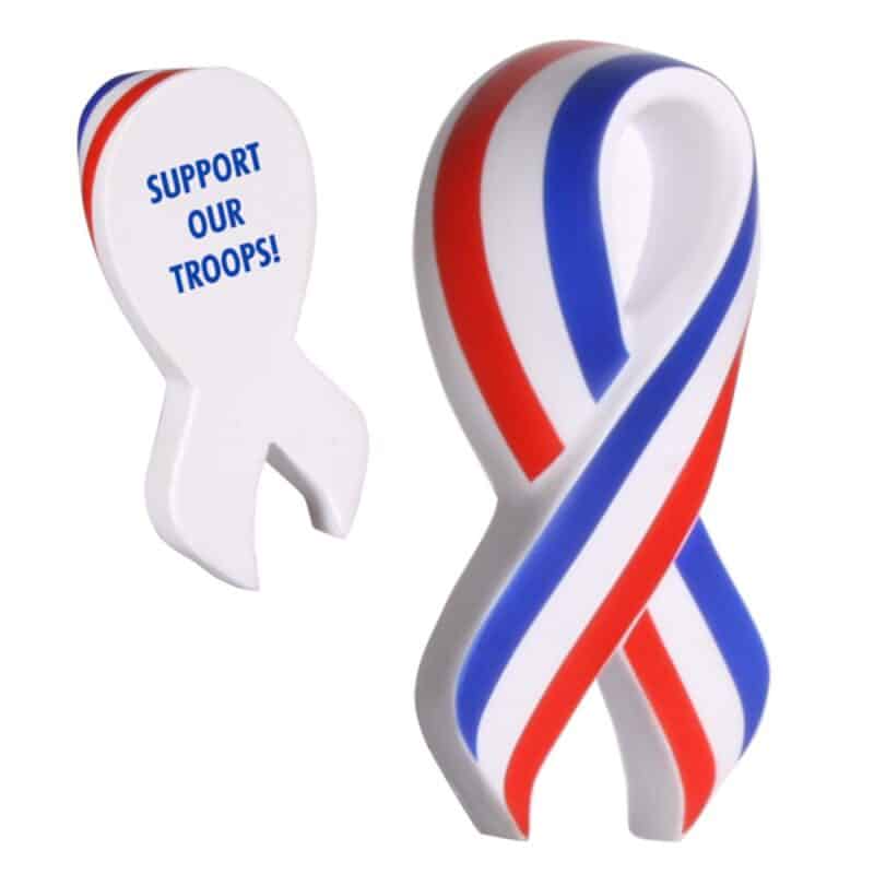 Custom Patriotic Ribbon Stress Reliever - 1