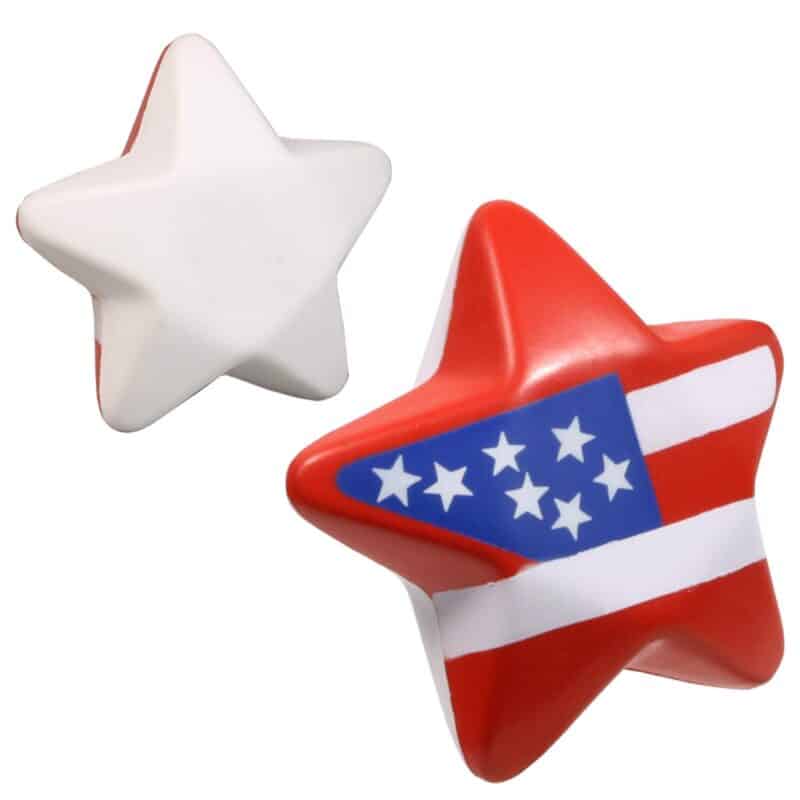Custom Patriotic Star Stress Reliever - 1