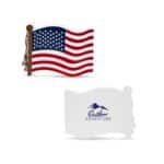 Custom Patriotic USA Flag Shape Stress Ball
